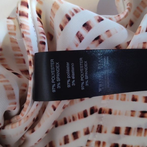 WHBM sleeveless top w/faux wrap draped front Size 2 - Picture 5 of 7